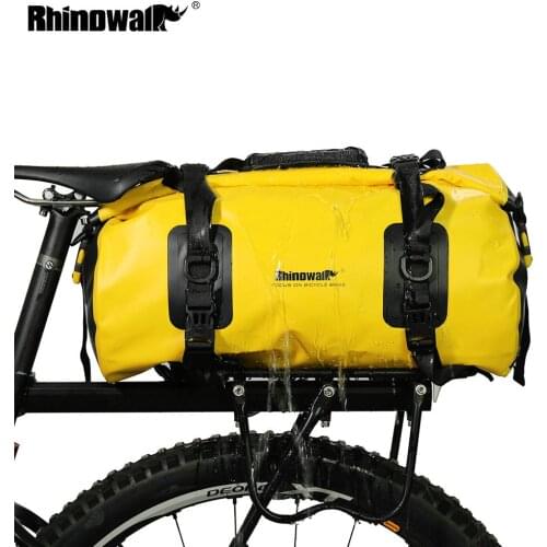Rhinowalk Bicycle Saddle Bag Full Waterproof Travel Handbag Casual Cycling Bike Luggage Carrier Bag Shoulder Crossbody Bag 20L
