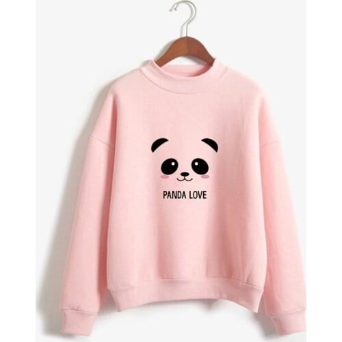 Merry Pretty Spring Autumn Kpop Clothes Top Long Sleeve Kawaii Panda Printed Harajuku Sweatshirt Girls Sweet Hoodies Moletom