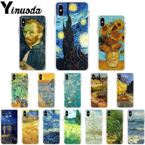 Yinuoda Van Gogh starry night art painting TPU Soft High Quality Phone Case for iPhone X XS MAX 6 6S 7 7plus 8 8Plus 5 5S XR