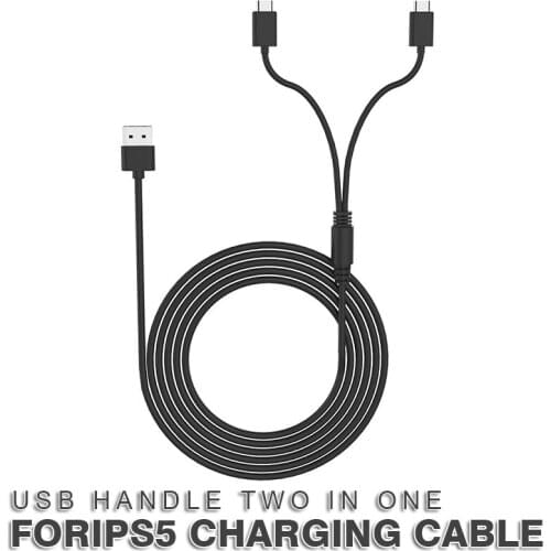 For Home Office Travel 1pc 3Meters 2 in 1 Type-C Gamepad Power Cord Portable Game Console Handle Charging Cable Mayitr