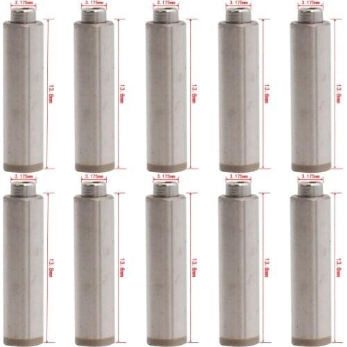 10pcs Spindle/Axis for Dental High Speed Handpiece Air Turbine 13.8mm*3.175mm Rotor Cartridge