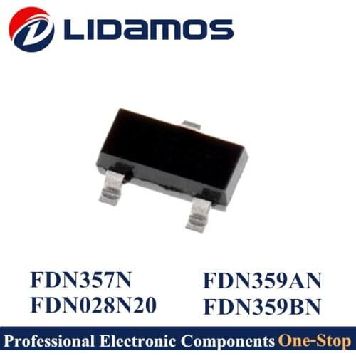 200PCS MOSFET N-Channel FDN028N20 FDN028N20 FDN359AN 359A FDN359BN 359B FDN357N FDN357 357 SOT23 20V 30V High Quality