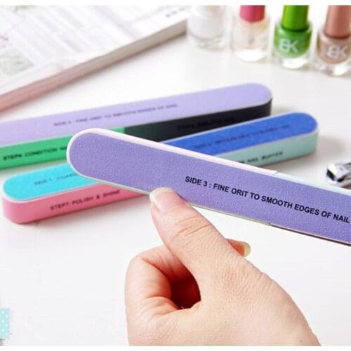 Nail File 5 PCS Professional Nail File For Nail Art Polish Nail Buffer Buffing Block Manicure Tool Accessories