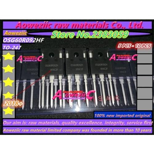 Aoweziic 2018+ 100% new imported original OSG60R092HF OSG60R092H OSG60R092 TO-247 Large Current Field Effect Transistor 600V 40A