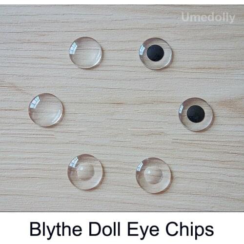 1 Pair Acrylic Blyth Doll Eye Chips DIY Modified Black Pupil Flat Eye Eyechips Accessories