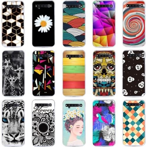 J&R Phone Case For TCL 10L Soft Silicone Case For TCL 10 SE Colorful Printing Cover Coque Funda