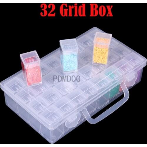 32/64/96/128 bottle cans round diamond painting storage box diamond painting accessories bead container mosaic storage box tool