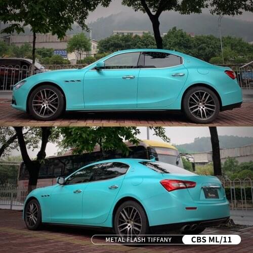 Hot Selling High Quality Covering The Whole Body Film Vinyl Metal Tiffany Blue Fashionable Car Decoration Wrap