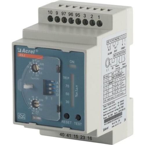 Acrel ASJ10-LD1A Residual Current Measurement Rated Residual Operated Current Can be set