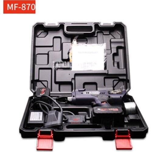 New MF-870 Lightweight Automatic Rebar Tying Machine 7-34mm 12.8V Charging Electric Strapping Machine Steel Strapping Machine