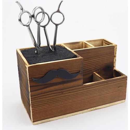 Shears Rack for Pet Grooming Hair Cutting Organizer Brushes Salon Tool Case Hairdressing Scissor Holder Comb Clips Storage Box