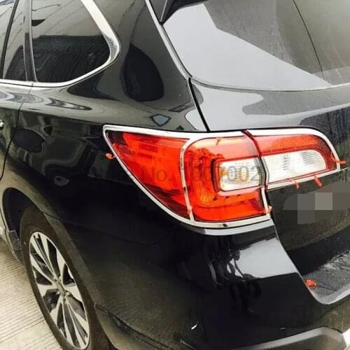 Fit For Subaru Outback 2015 2016 ABS Chrome Rear Taillight Cover Fit For Outback 2015 Exterior Decoration Car Accessories