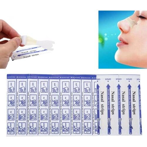 Drop Shipping 10pcs/lot Nasal Strips Anti snoring sleeping are better than breath right nose shapers