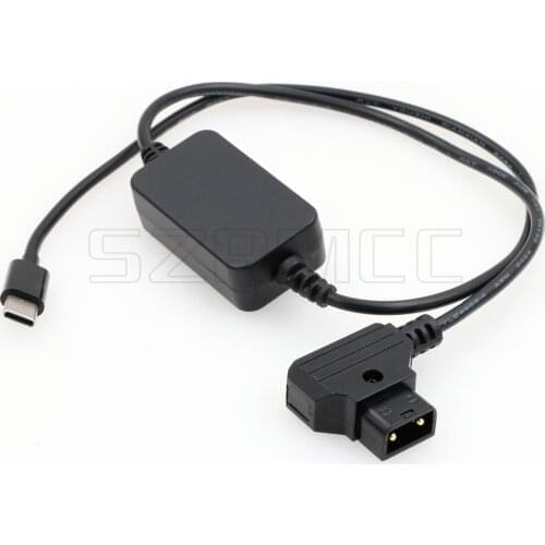 USB C Type-C Mobile Phone Pad Tablet Device to D-tap Quick Charging Power Cable for V-Mount Gold-Mount PowerTap