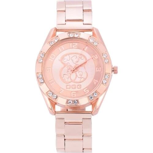 Luxury Women Watch Top Brand Crystal Casual Ladies Watch Stainless Steel Gold Silver Bear Quartz Watch Zegarka Reloj Mujer