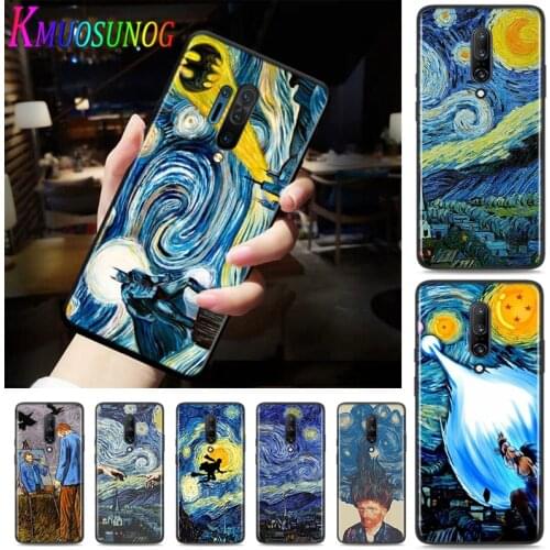 Silicone Cover Van Gogh Starry Sky Art For OnePlus Nord N10 N100 8T 7T 6T 5T 8 7 6 Pro Plus 5G Phone Case Cover Shell Coque