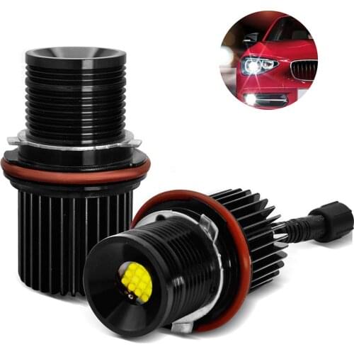 LED Angel Eyes CREE Chips Halo Ring Maker E39 80W 6000K Xenon White Lamp Day Running Light For BMW E39 E53 E60 E61 E63 E65 E66