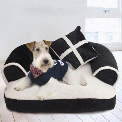 Warm Double-Cushion Dog Bed Soft Cotton Dog House Plus Size Pet Bed for Dog and Cat Dog Kennel Autumn winter Pet supplies DB619
