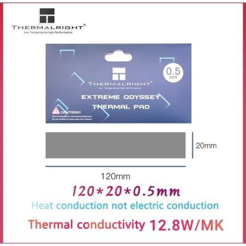 Thermalright Odyssey Thermal Pad 12.8w/Mk 120x20mm Non-Conductive Pad Original Thermal Silica Gel Pad For Cpu And Gpu Heat Dissi