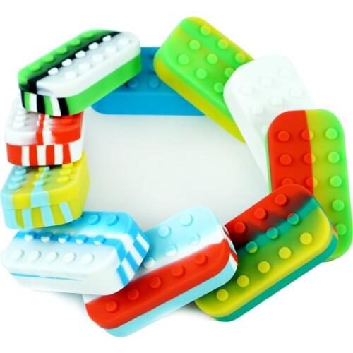 1pc silicone container jar random color portable wax oil dab jar 34ml food grade silicone stortage tank