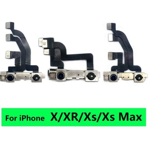 10PCS For Iphone 7 8 Plus X XR XS Max Front Facing Camera Replacement With Light Proximity Sensor Flex Ribbon Connector Cable