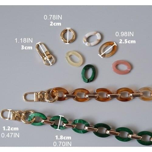 28GD Acrylic Strap Replacement for Handmade Beach Bag Bucket Handbags Top Handle Bags