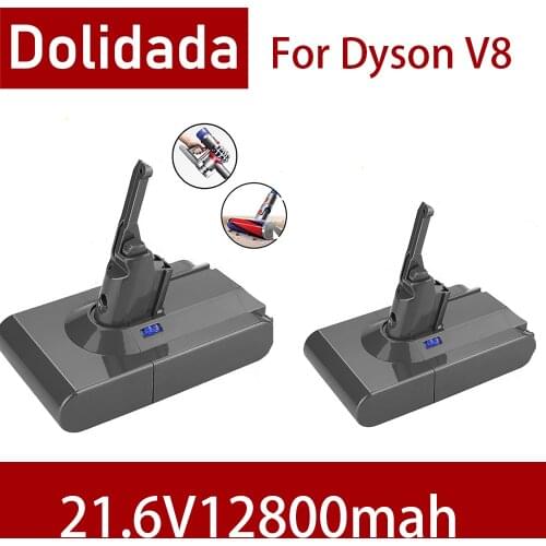 NEW 12800mAh 21.6V Battery For Dyson V8 Battery for Dyson V8 Absolute /Fluffy/Animal/ Li-ion Vacuum Cleaner rechargeable Battery
