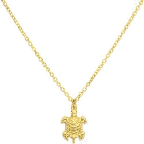 American Hot Style Deserve To Act The Role of New Big Tortoise Necklace Gold-Plated Pendant Necklace Friend Gift