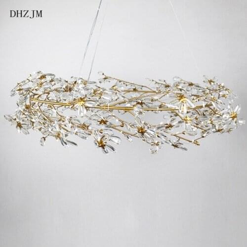 American Country Handmade Crystal&Iron Chandeliers Elegant Home/Hotel/Bar Lights Decor Squid Pendant Lamp LED G9