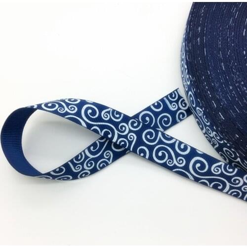 Free Shipping 5 Yards 3/4'' 20mm Wide Printed Grosgrain Ribbon Hair Bow/Christmas/wedding DIY Sewing ,#AD07