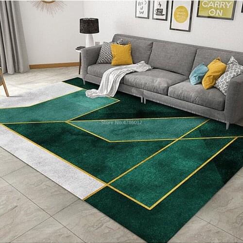 Golden Diamond Velvet Carpet Living Room Coffee Table Blanket Ins Nordic Simple Bedroom Study Bedside Blanket