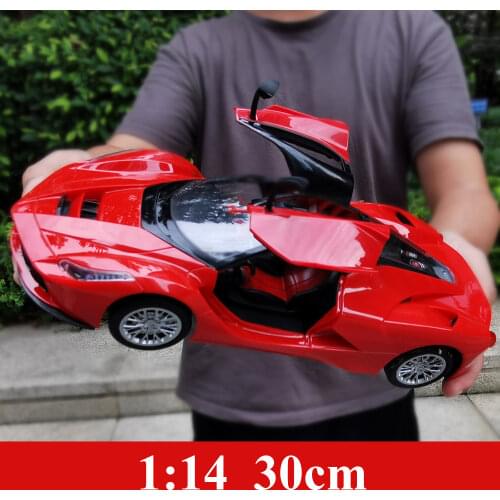1:14 RC Car Remote Control Cars Machines On The Radio Control Toys For Boys Door Can Open Flash Lights Rechargeable Battery 6066