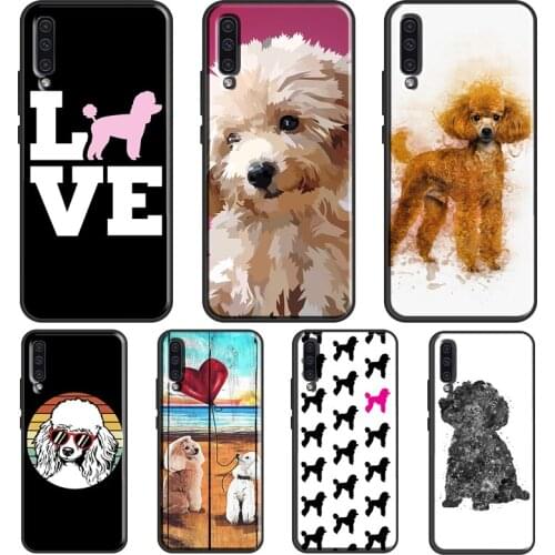 Cure Cartoon Poodle For Samsung A21S A20e A02S A20 A40 A50 A70 A12 A32 A42 A52 A72 A31 A41 A51 A71 Phone Case