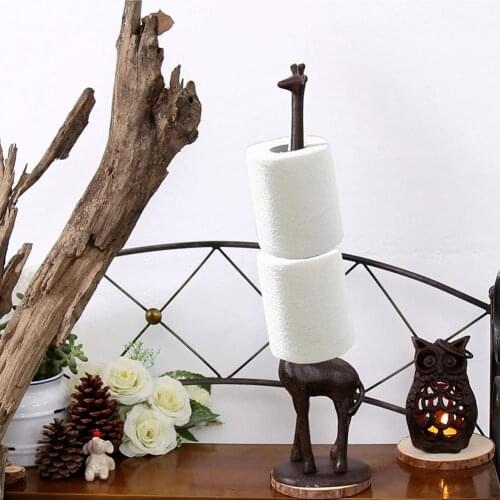 Giraffe Tissue Holder Creative Roll Paper Holder Vintage Home Decor for Restaurant