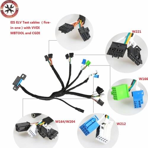 EIS ELV Test cables for Me-rcedes For B-enz Work with VVDI MB BGA TOOL and CGDI Prog MB 5 in 1 (W204 W212 W221 W164 W166)