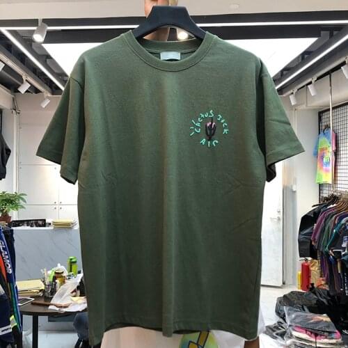 Men New luxury 2020 Travis Scott cactus jack T Shirts T-Shirt Hip Hop Skateboard Street Cotton T-Shirts Tee Top kenye S-XXL N339