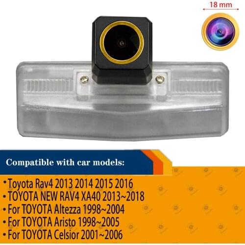 HD 1280x720p Golden Camera Rear View Camera Reversing Backup Camera for TOYOTA NEW RAV4 XA40 Toyota Altezza / Aristo / Celsior