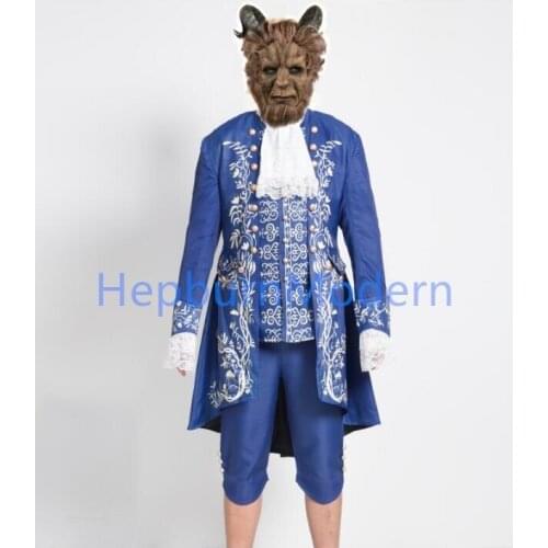 Custom Made Movie Beauty and Beast Lefou Baer maid Prince Gaston Cosplay Costumes Men Outfit Halloween Carnival Clothing Costume