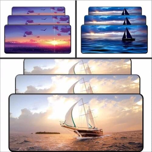 Mairuige XXL Sea Sailing Computer Mouse Pad Game Large Seaming Mousepad 900x400/800x300mm Game Player Laptop Pad