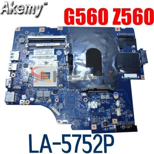 Laptop motherboard For LENOVO Ideapad G560 Z560 Mainboard NIWE2 LA-5752P HM55