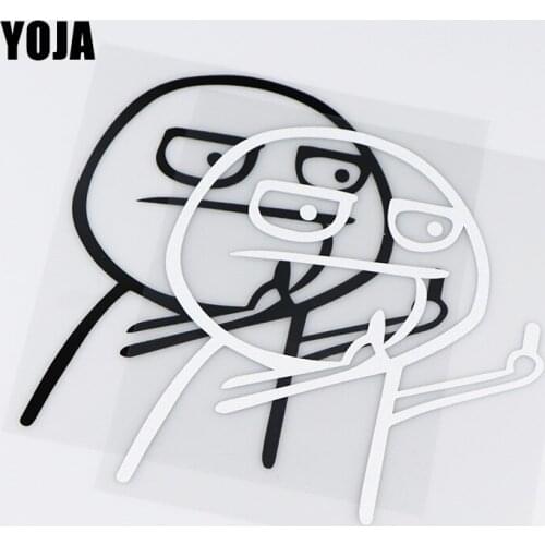 YOJA 14.7X15.8CM Funny Cartoon Car Sticker Personality Body Decoration Decals ZT4-0001