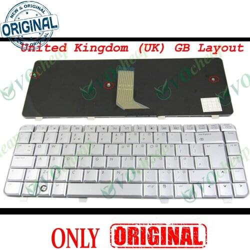 New Notebook Laptop keyboard for HP Pavilion dv4 dv4-1000 -1500 -1600 DV4-1413TX DV4t dv4-2000 Silver UK GB Version - NSK-H570U