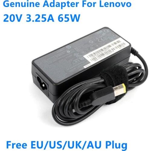 Original 65W Laptop AC Adapter Charger 20V 3.25A For Lenovo Thinkpad E450 S431 T440S T450 S1 S2 G40 G500 ADLX65NLC3A ADLX65NCC3A