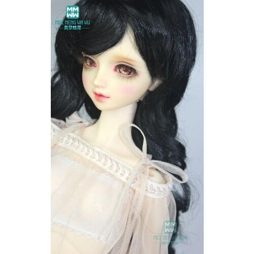 Natural wave curls wigs for dolls for 1/3 1/4 1/6 BJD/SD Accessories for dolls hair