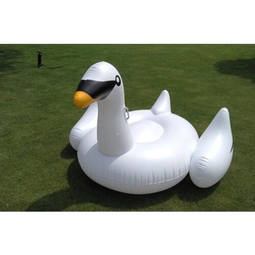 Swan Floating Rideable Swimming Pool Toy Inflatable Giant Float Raft 150cm for Both Adults & Child