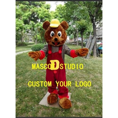 Plush Bear Cosplay Costumes Fancy Party Game Attire Unisex Advertising Cute Mascot Costume for Celebrations and Festivals