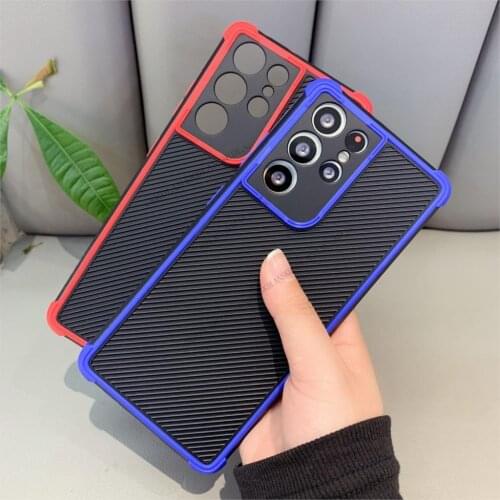 Camera Protection phone cover for samsung A32 4G A52 A72 F62 M62 s21 ultra Shockproof carbon fiber phone case for samusng a32 4g