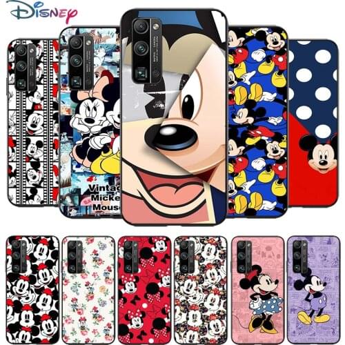 Mickey Mouse cartoon cute for Huawei Honor V30 20 Pro X10 9S 9A 9C 9X 8X 10 9 Lite 8 7 Pro Silicone Soft Black Phone Case