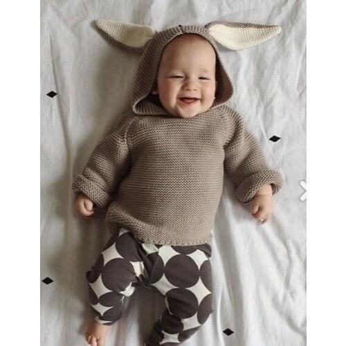 Girl Sweater Autumn Girl Rabbit Style Clothing Top Baby Winter Clothing