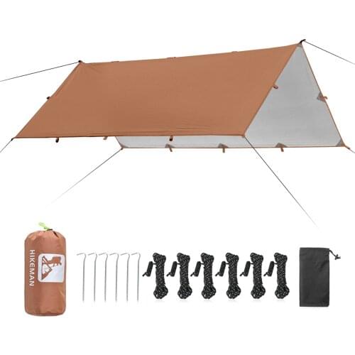 3.2x3m Awning Waterproof Tarp Tent Shade Folding Camping Canopy Ultralight Beach Sun Shelter Camping tent travel Tourist awning